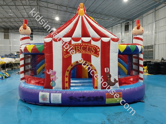 Castillo inflable Casa de salto inflable con toboganes Clown Circo Combo inflable para fiesta para niños