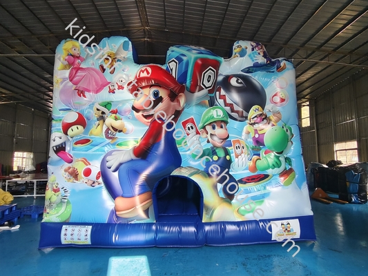 Impresión digital Casa de salto inflable con diapositivas Super Mario Castillo de salto inflable