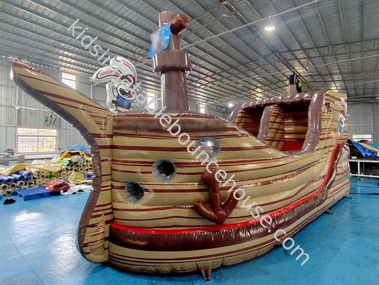 Castillo Inflables Comercial El Barco Pirata Inflable Casa Inflable Con Deslizador Parque Inflable Para Niños