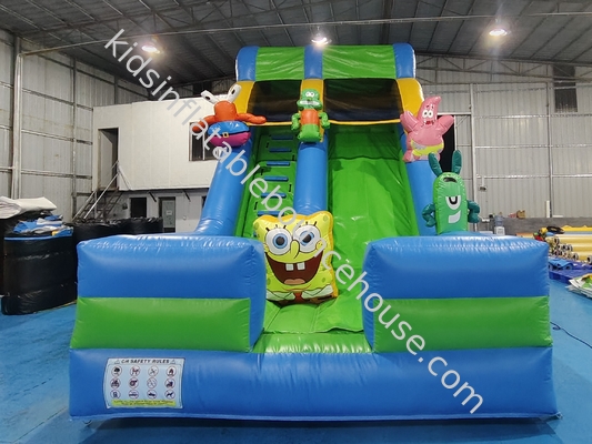 Slides secos de PVC inflables personalizados Bob Esponja pantalones cuadrados castillo inflable para niños