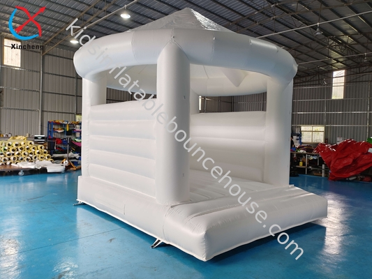 Fábrica comercial Inflable de boda blanca castillo de salto casa de salto para la fiesta