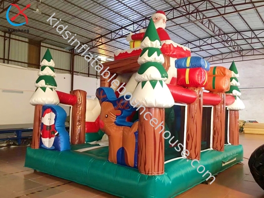 Fábrica Árbol de Navidad de Papá Noel toboganes inflables Castillo Casa de salto inflables
