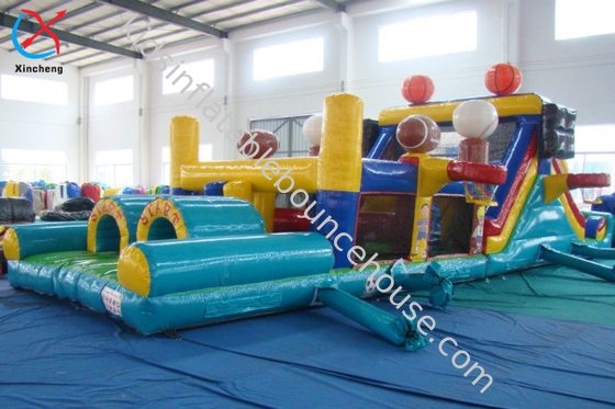 Fabrica Juegos al aire libre Cursos de obstáculos inflables Castillo inflable comercial