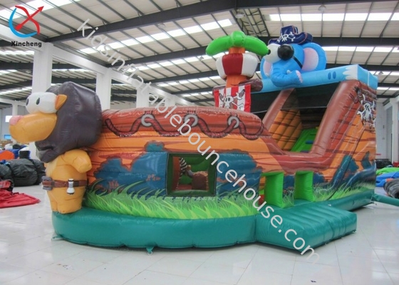 Fábrica Barco pirata inflable Curso de obstáculos Animales Barco pirata Castillo inflable