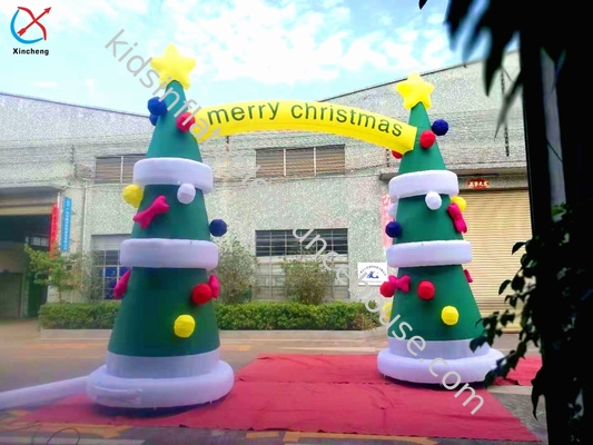 Arco de Navidad de 8OZ de tela inflable con impresión digital