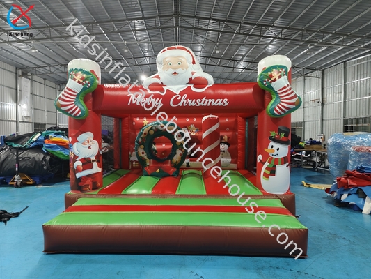 Suministrador Navidad inflada Papá Noel Casa de salto Inflable Castillo de salto