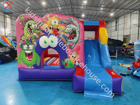 Casa de botones con deslizamiento Inflable Inflable Castillo