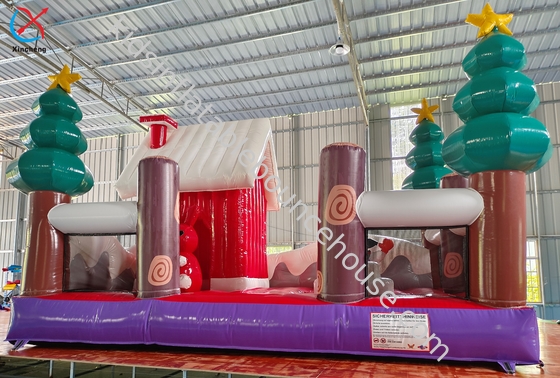 Fabricante Casa de Navidad con salpicadero inflable Casa de salpicadero inflable para niños