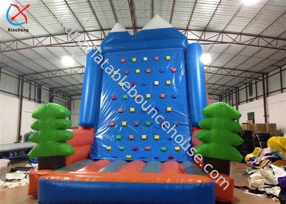 Proveedor Parque de diversiones Inflable Escalada en roca Pared Juegos deportivos con pinos