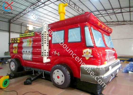Camión de bomberos divertido personalizado Casa de salto Inflable Casa de salto para niños