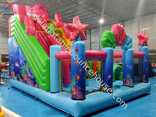 Proveedor Inflable Ocean Bouncy House Con Slide Combo Inflable Caslte Para Niños