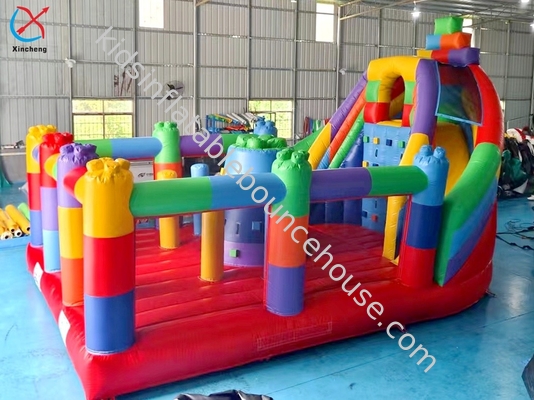 Casa de salto inflable con combinación de diapositivas para niños