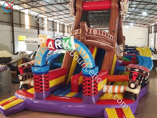 Parque de negocios inflables tema gigantes inflables y toboganes secos