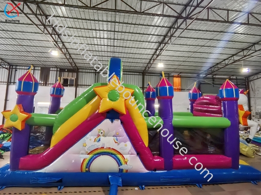 Fabricante Inflable Casa de rebote con diapositiva Nuevo diseño Unicornio Combinado inflable