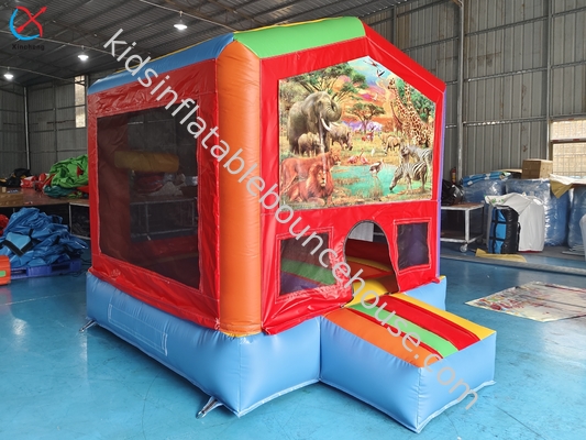 Comercial inflables intercambiables salto castillo de salto inflables portero para niños