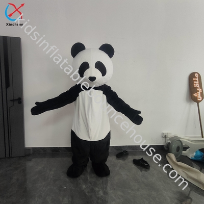 Fabrica personalizada de dibujos animados ropa de mascota de panda lindo dibujos animados ropa para adultos