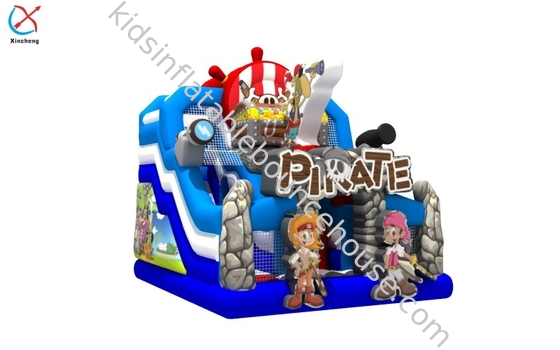 Fábrica comercial pirata inflable Casa de salto con deslizamiento castillo inflable