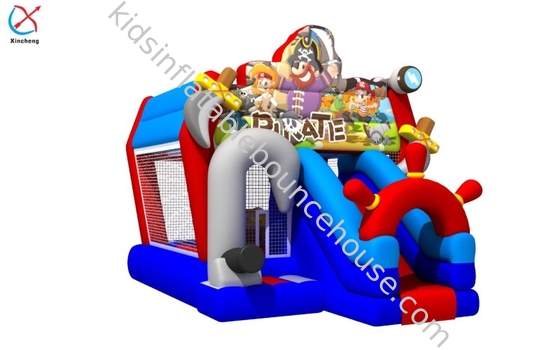 Comercial Combos Inflable Pirata Inflable Casa Rebobina con tobogán para niños