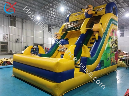 Miniones comerciales toboganes inflables toboganes secos inflables al aire libre