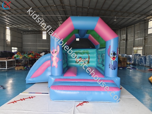 Comercial infladable Lilo & Stitch Casa de salto con combinación de diapositivas