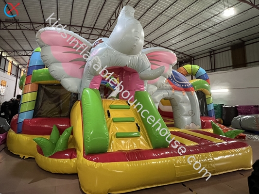 Fabricante El zoológico inflable Fun City inflable Bouncy House Castillo de toboganes