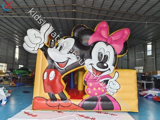Commercial Mickey y Minnie Inflable Casa Rebosa con toboganes Combo Castillo