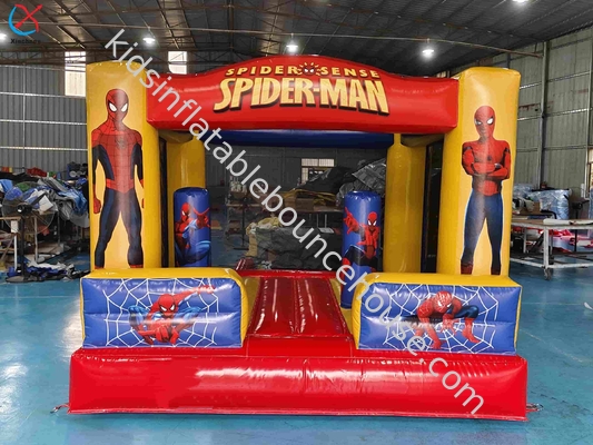 Nuevo diseño de casa de salto inflable Spiderman Héroes de dibujos animados Trampolín inflable Casa de salto Castillo para niños