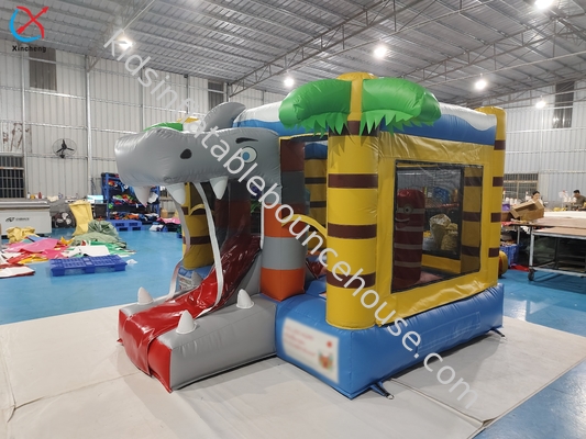 Casa de salto de alta calidad para tiburones de selva Castillo de salto para niños