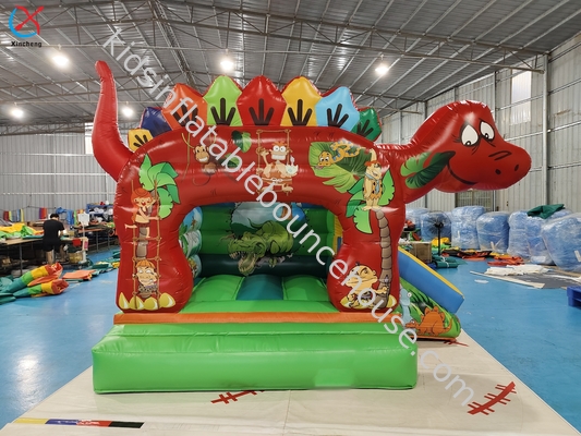 Combo de dinosaurio inflable clásico lindo/combo inflable de dino pequeño combo de salto de dinosaurio inflable tamaño pequeño hinchable