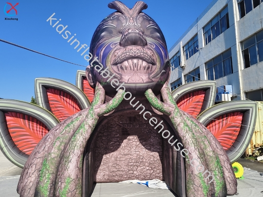Modelo inflable publicitario para fiesta de música en escenario del dios montaña inflable gigante