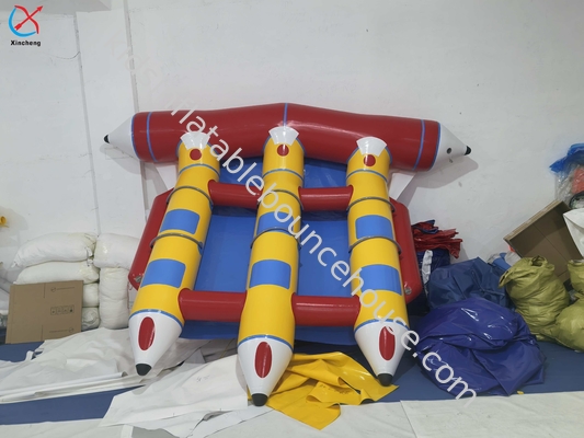 Fabricante Toallas inflables para botes de plátano Flotante volante Juegos de agua de plátano