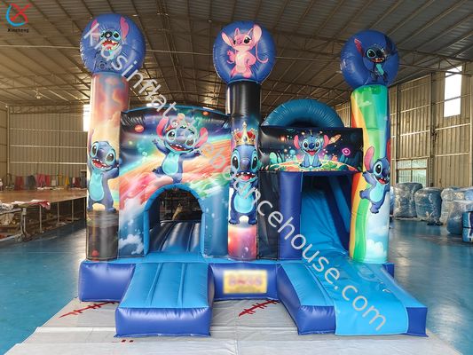 Castillo Hinchable de Jardín Lilo & Stitch con Tobogán a la Venta