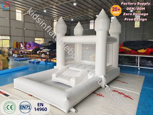 Fabricante Inflable Casamiento Blanco Casa Rebobinable Castillo Inflable Para Niños