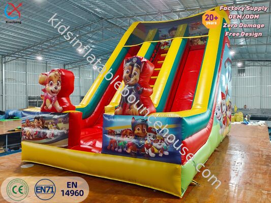 Resbaladilla Doble Inflable Comercial Paw Patrol para Eventos al Aire Libre