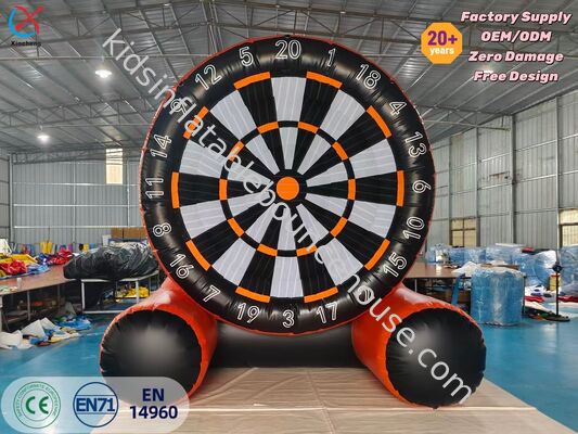 Juego de tablero de dardos inflables gigantes de PVC Dardos inflables de pie para exteriores