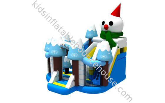 Juguetes inflables Iceword de la gorila del castillo del muñeco de nieve de la casa del salto de la Navidad inflable de Combos